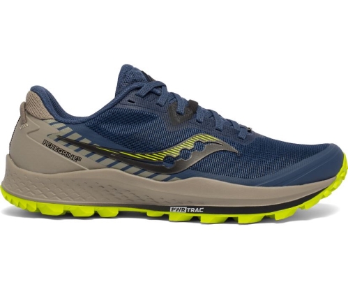 Tenis Saucony Peregrine 11 Hombre Zapatillas Running Storm / Gravel México MX-047-NZ